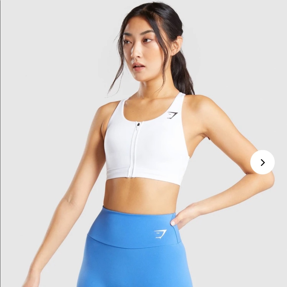 Gymshark Zip Up Training Sports Bra